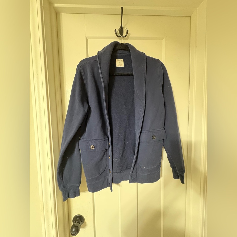 Merona Men's Navy Shawl Collar Sweater Cardigan